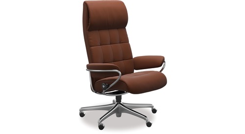 Stressless® London Leather Home Office Chair - High Back